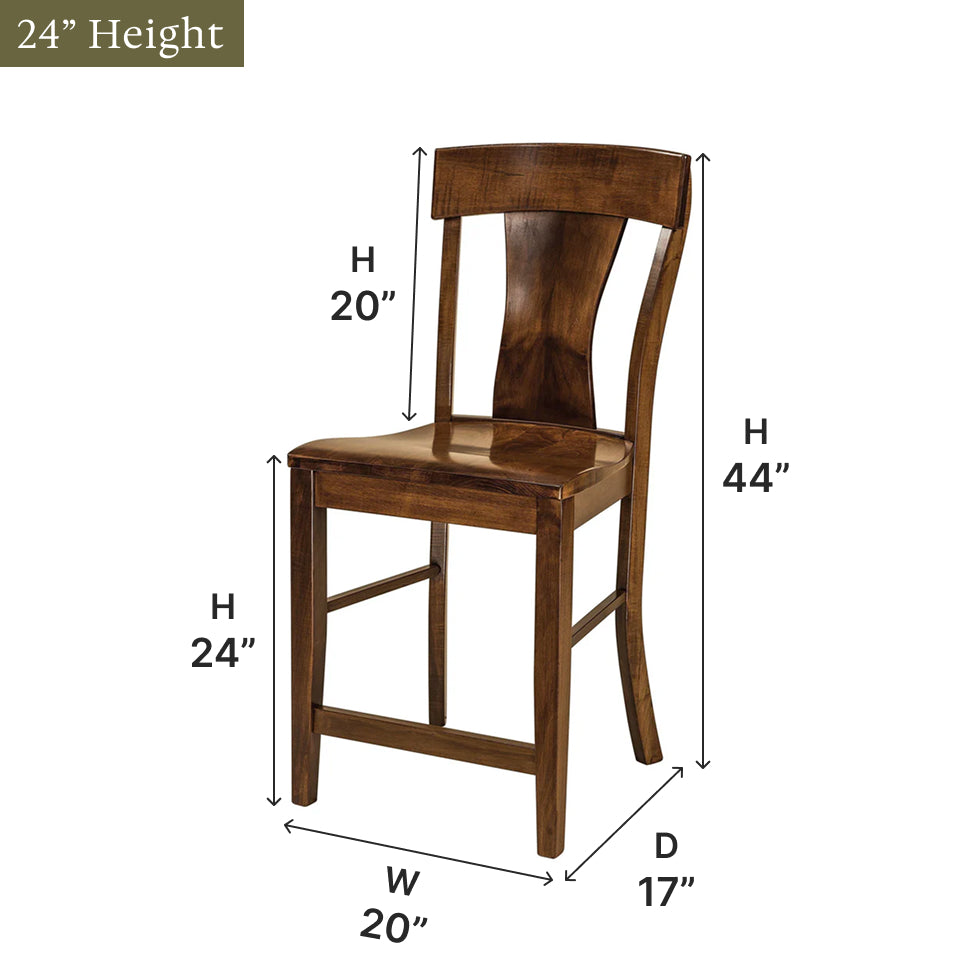 Amish Ramsey Bar Chair