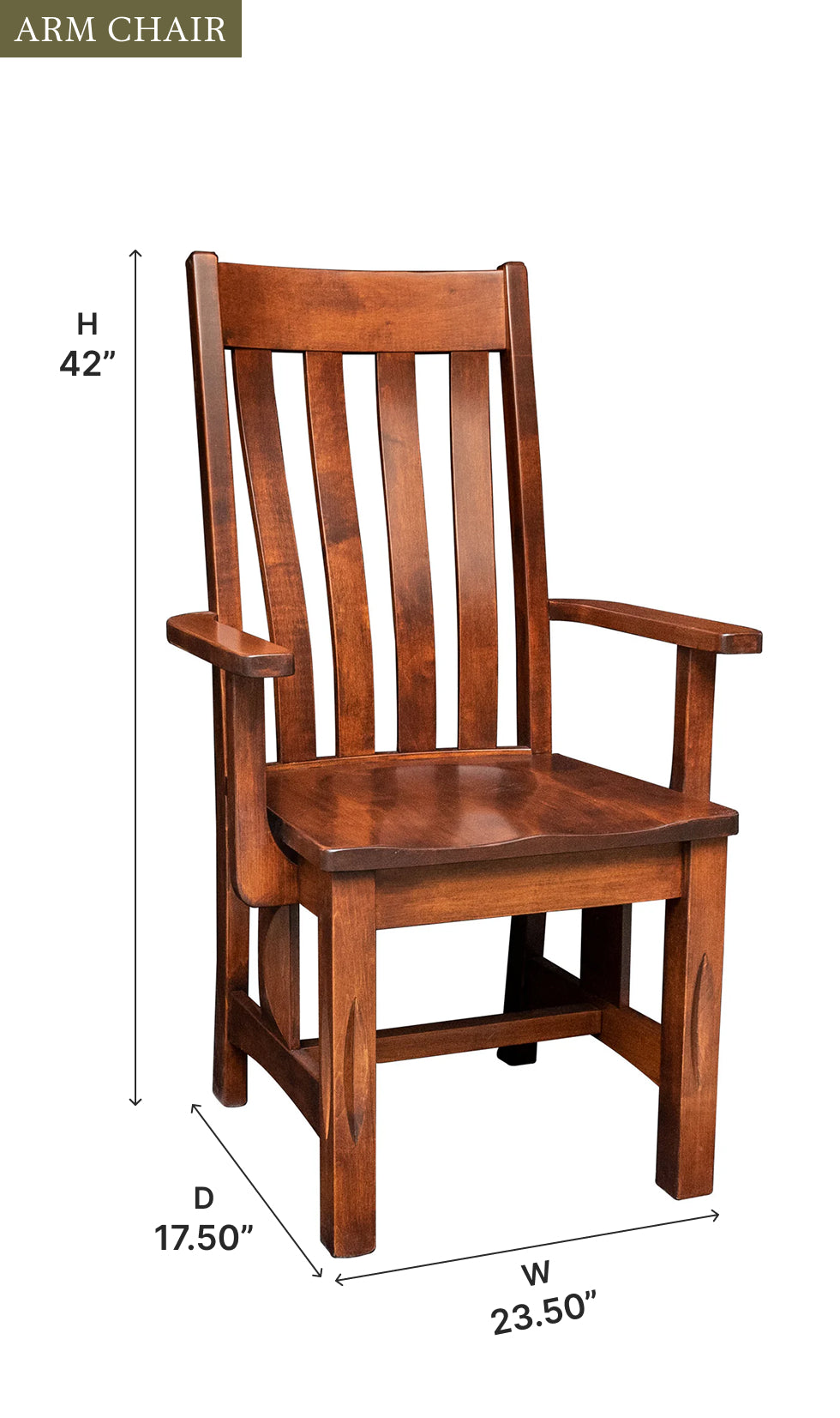 Amish Ravena Dining Chair - Thumbnail 3