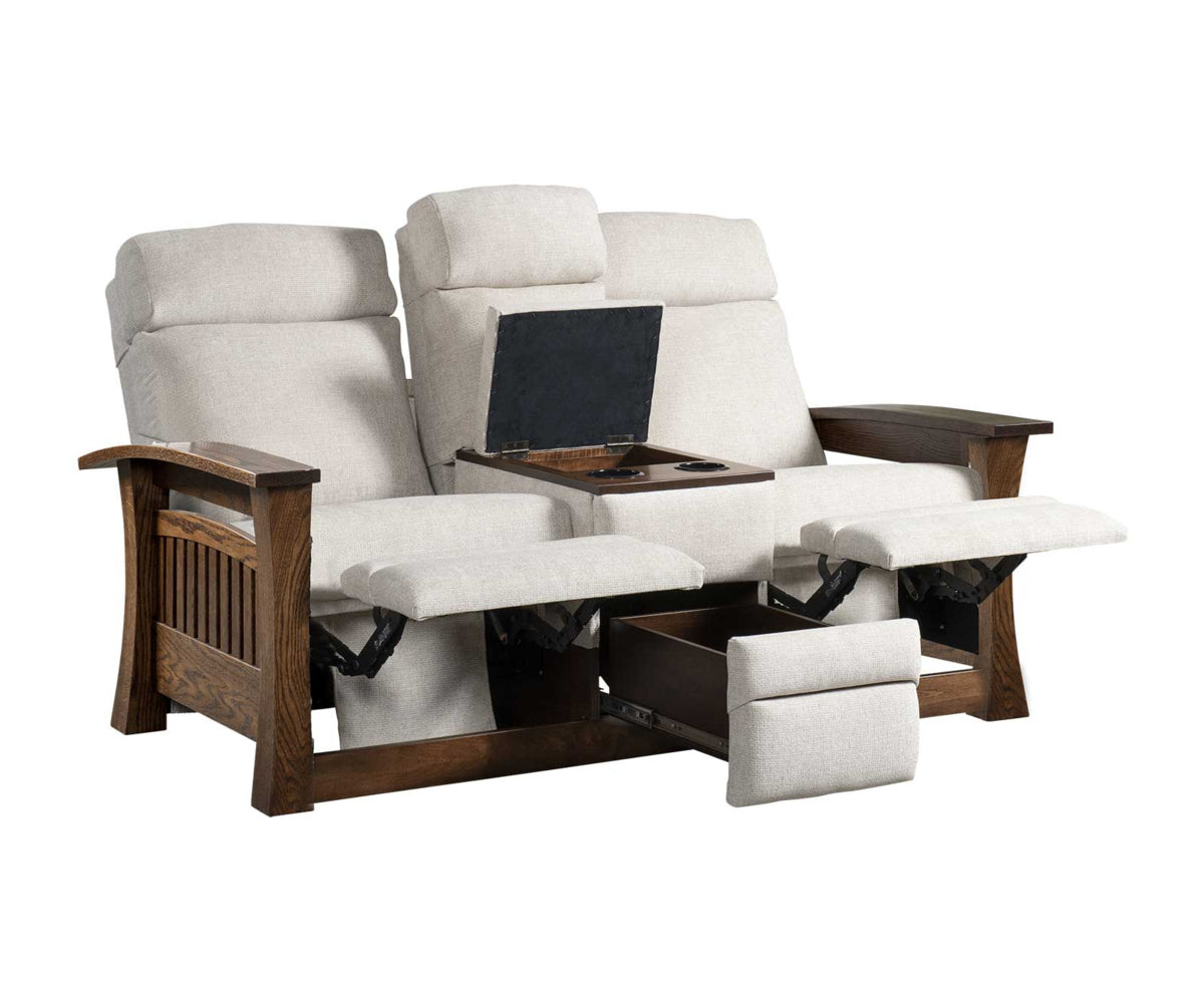 Amish 8500 Mission Gateway Center Console Love Seat