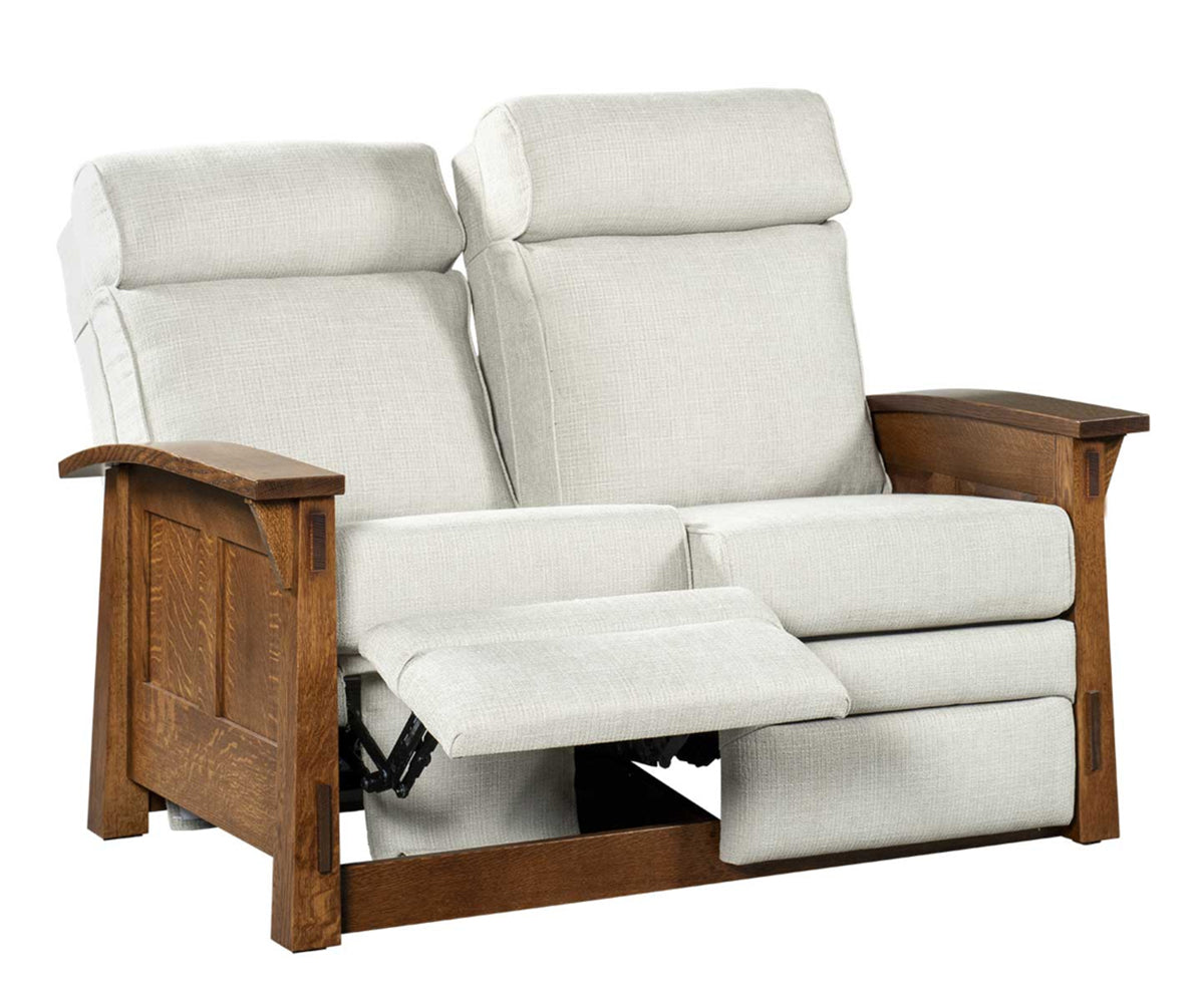 Amish 5600 Series OLDE Shaker Recliner Love Seat