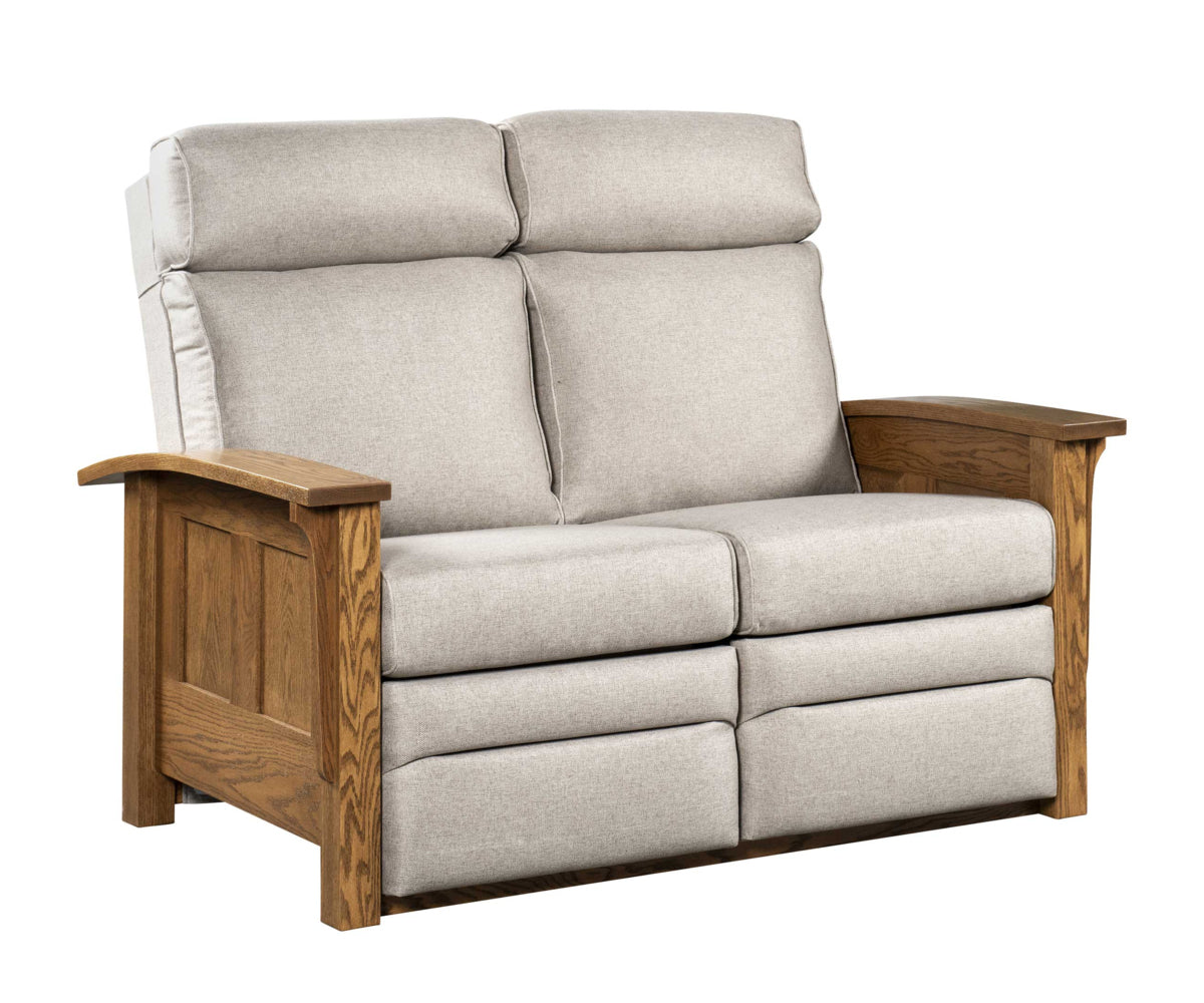 Amish 1600 Series Shaker Recliner Love Seat-Love Seat-The Amish House