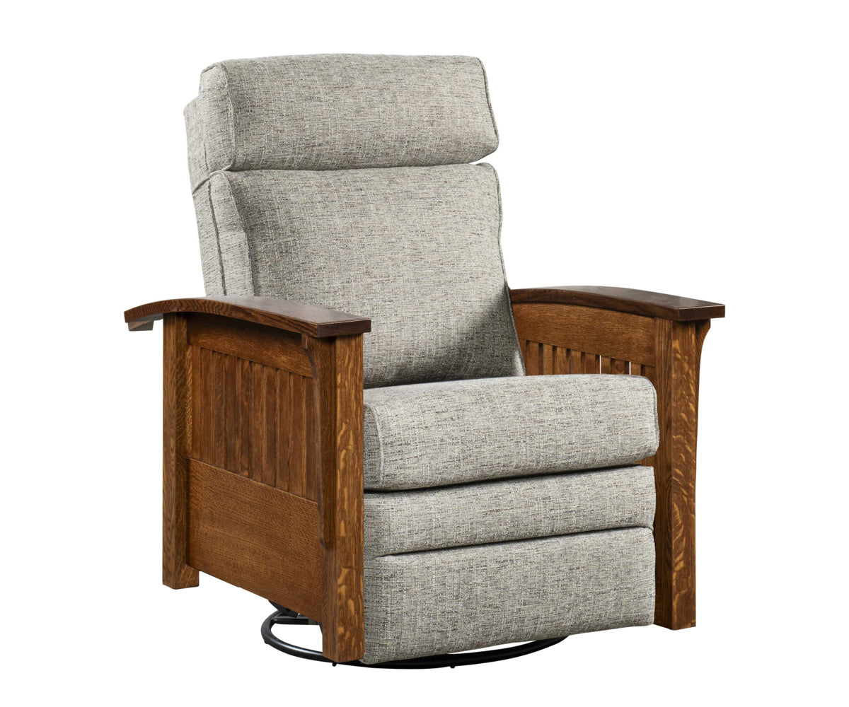 Amish 1800 Series Mission Swivel Glider Recliner