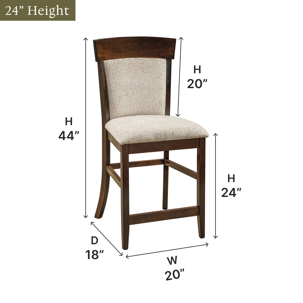 Amish Riverside Bar Chair