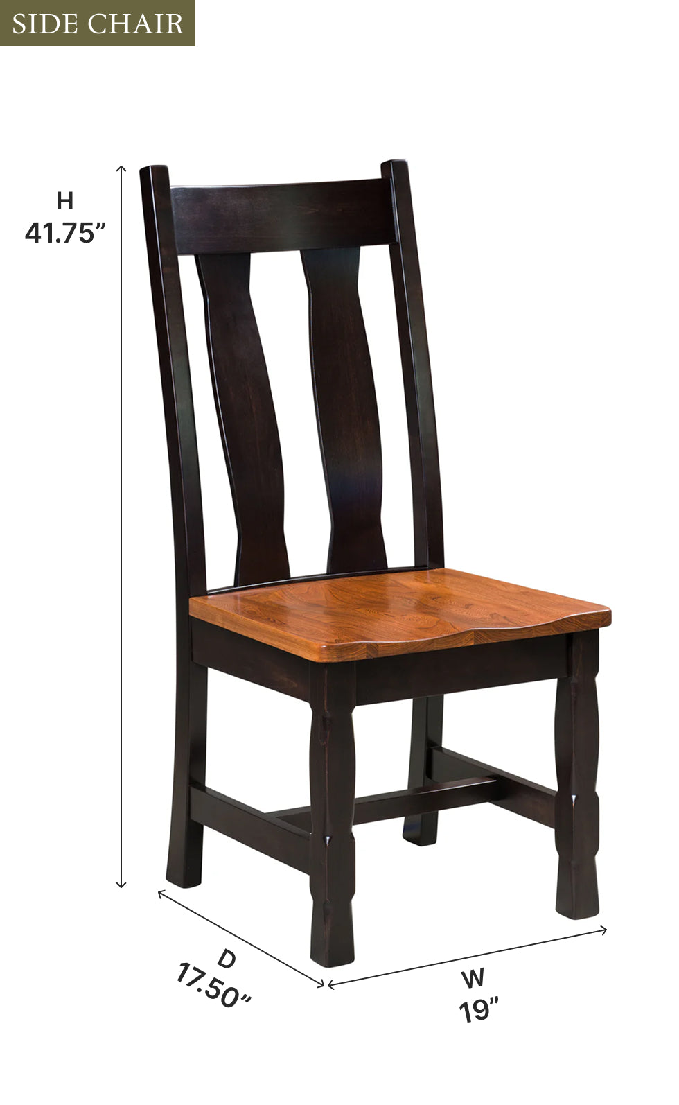 Amish Rock Island Dining Chair - Thumbnail 5