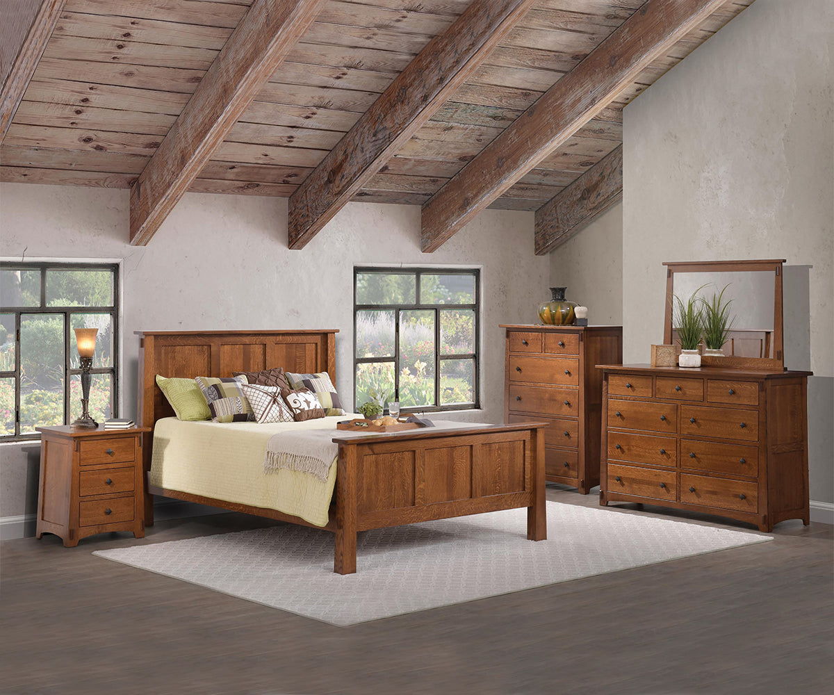Amish 5600 OLDE Shaker With 2 door and 2 Drawer Armoire