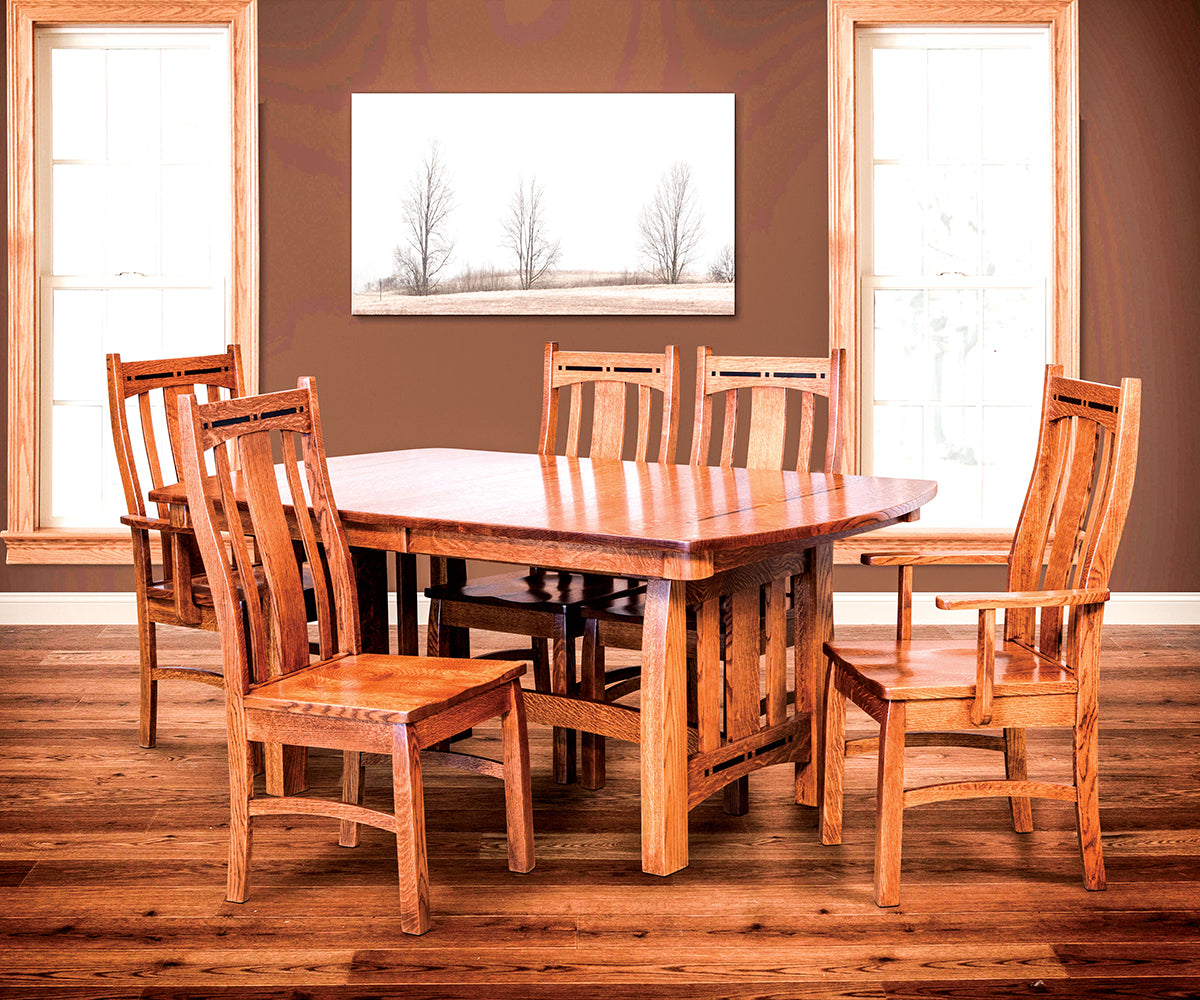 Amish Boulder Creek Trestle Table