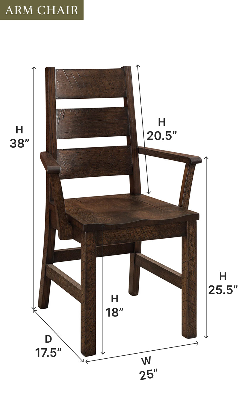 Amish Sawyer Dining Chair-Dining Chair-The Amish House