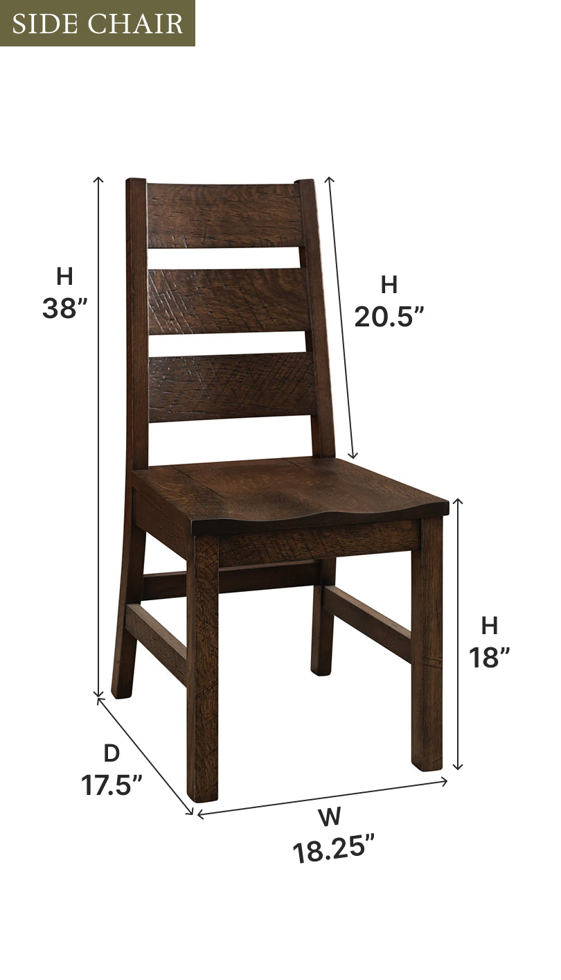 Amish Sawyer Dining Chair-Dining Chair-The Amish House