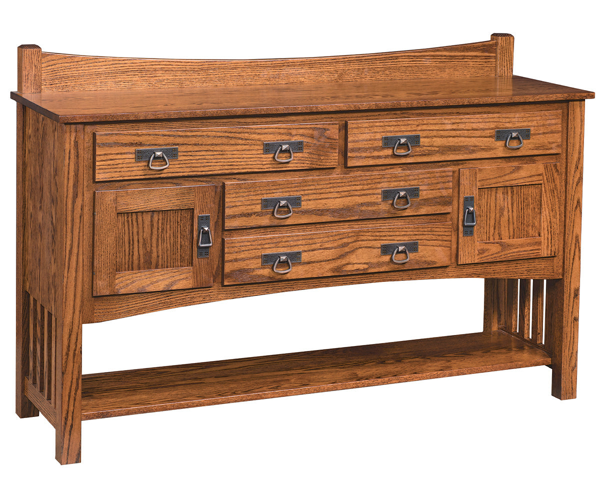 amish server in oak