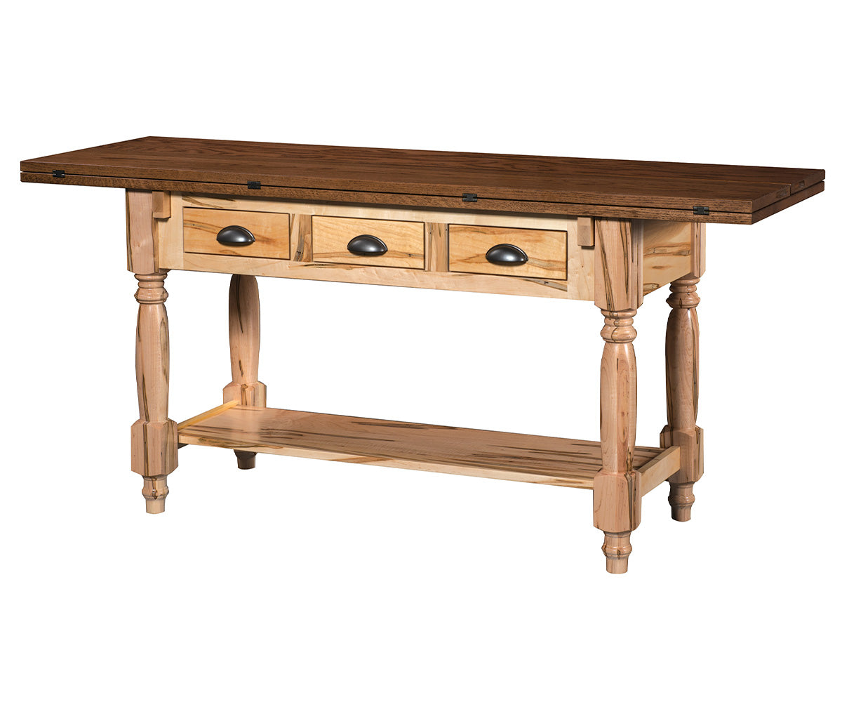 amish server table in hickory