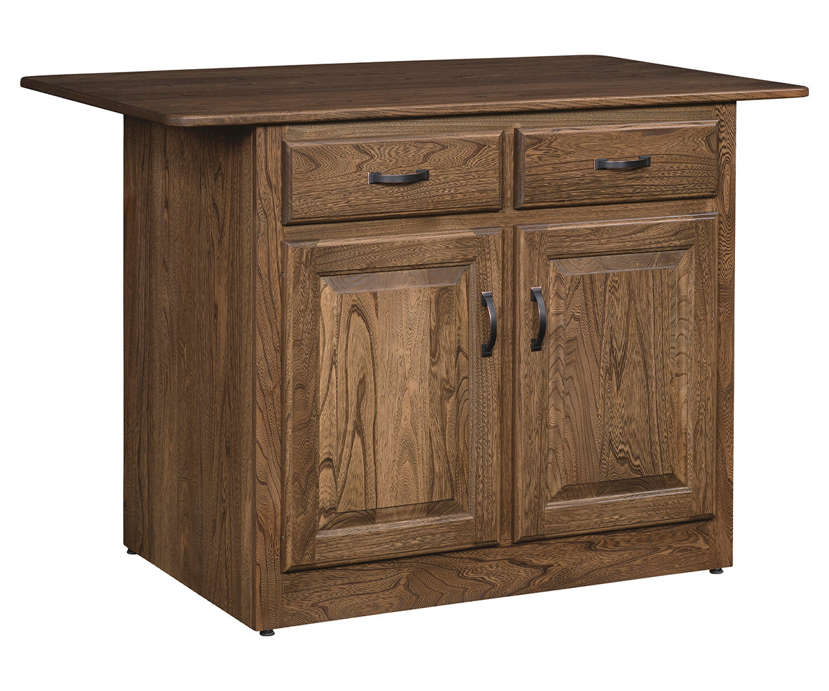 amish sewing cabinet in rustic quatersawn white oak