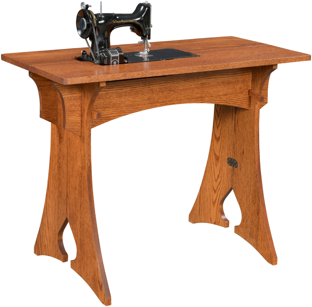 amish sewing cabinet in oak