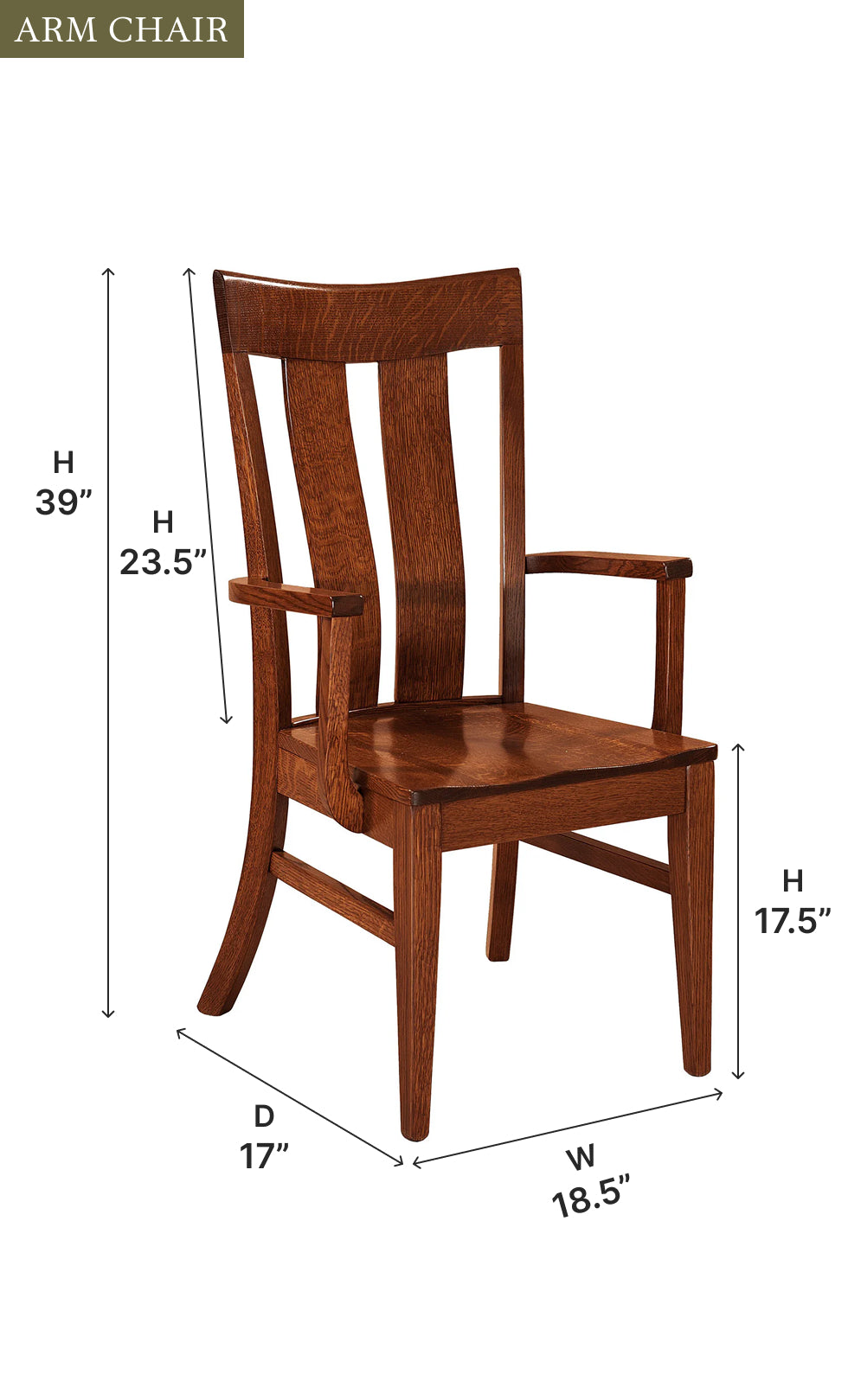Amish Sherwood Chair - Thumbnail 5