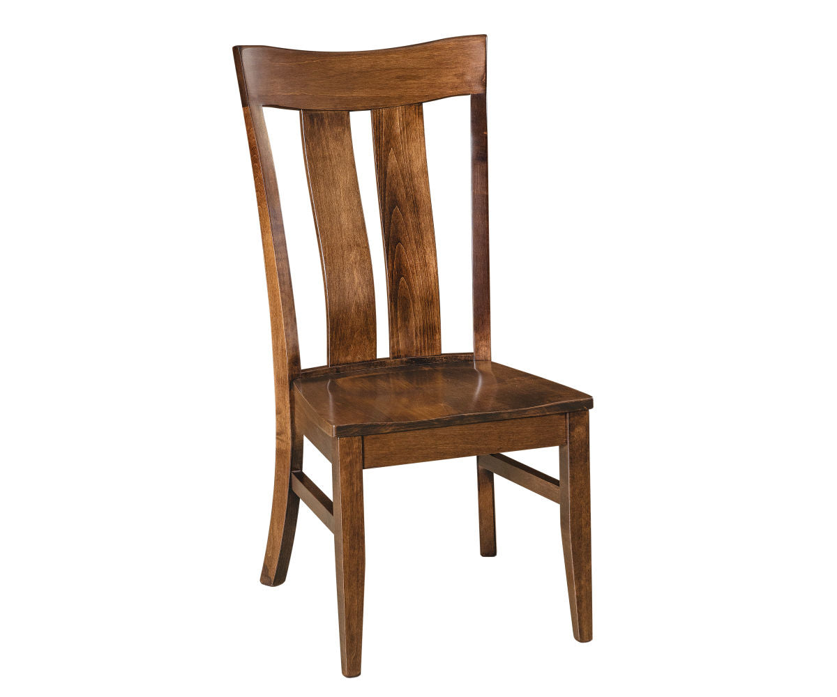 sherwood side chair brown maple in earthtone stain