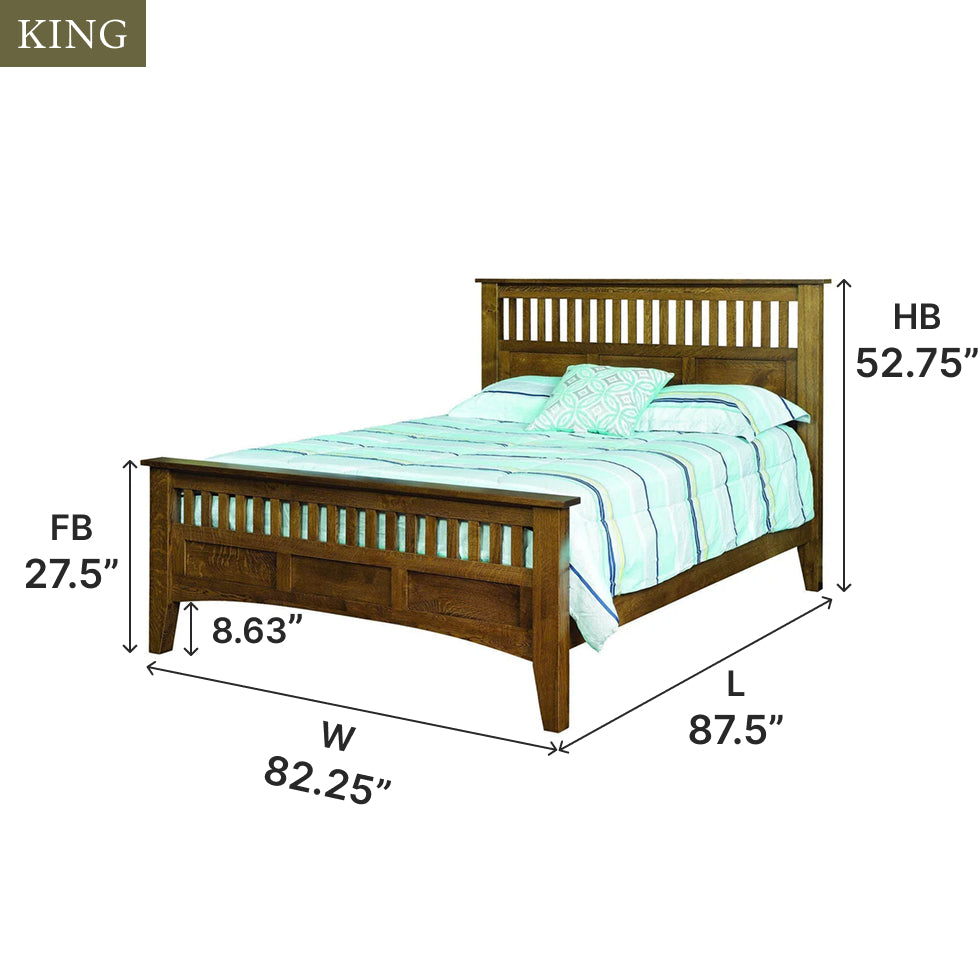 Amish Siesta Mission Bed - Thumbnail 3