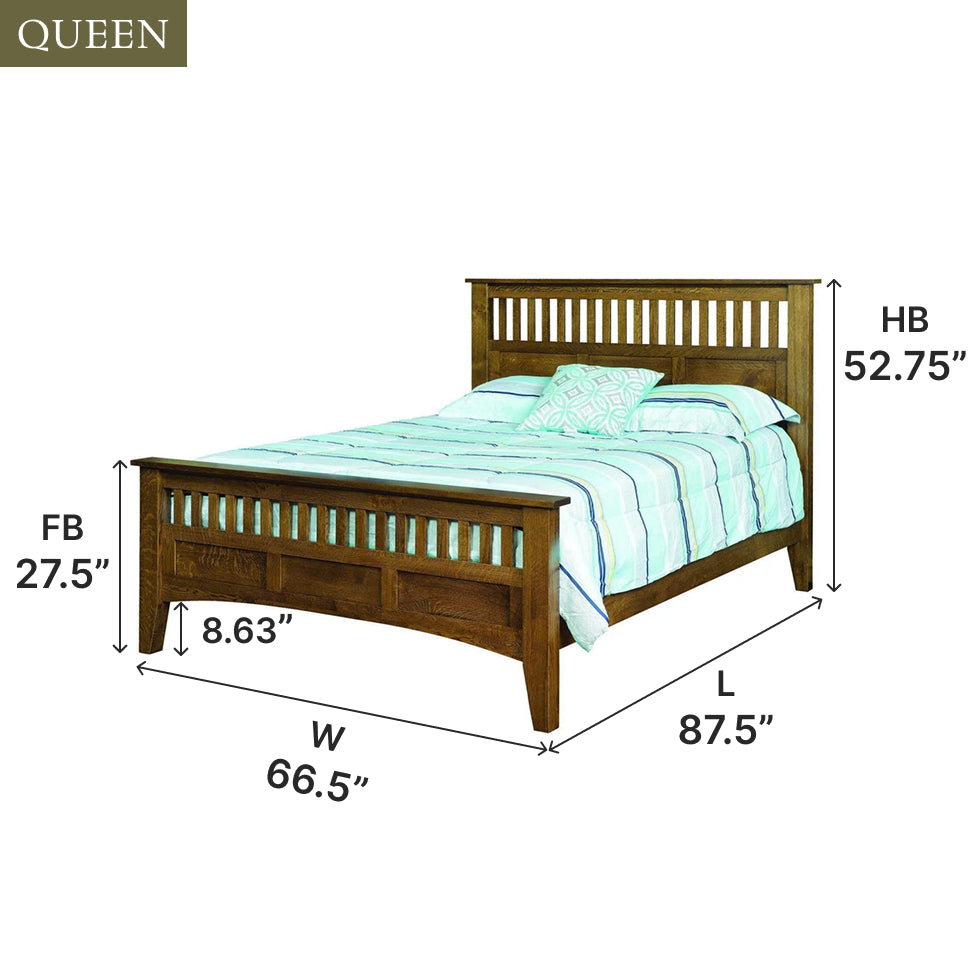 Amish Siesta Mission Bed - Thumbnail 2