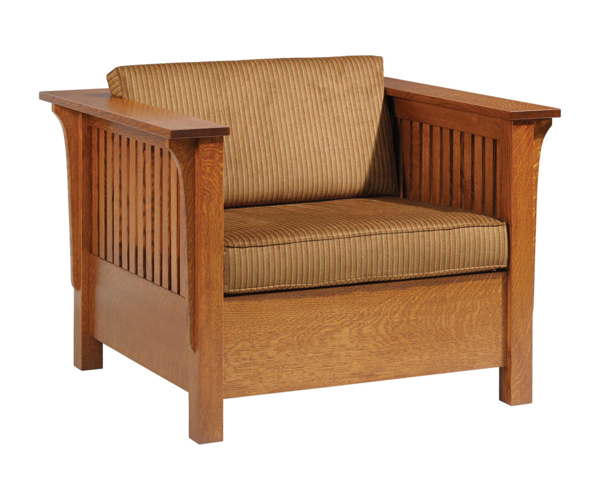 Amish 1800 Series Mission Sleeper Chair for 24" Mattress-Chair-The Amish House