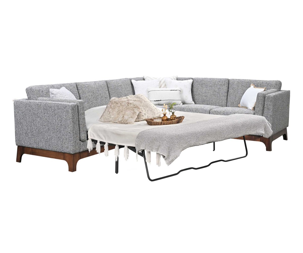 Amish 2022-2 Series BL Fusion Sleeper Sectional Sofa