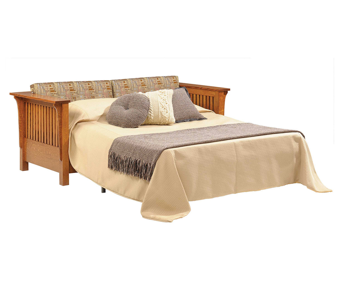 Amish 1800 Series Mission Sleeper Sofa for 60" Mattress
