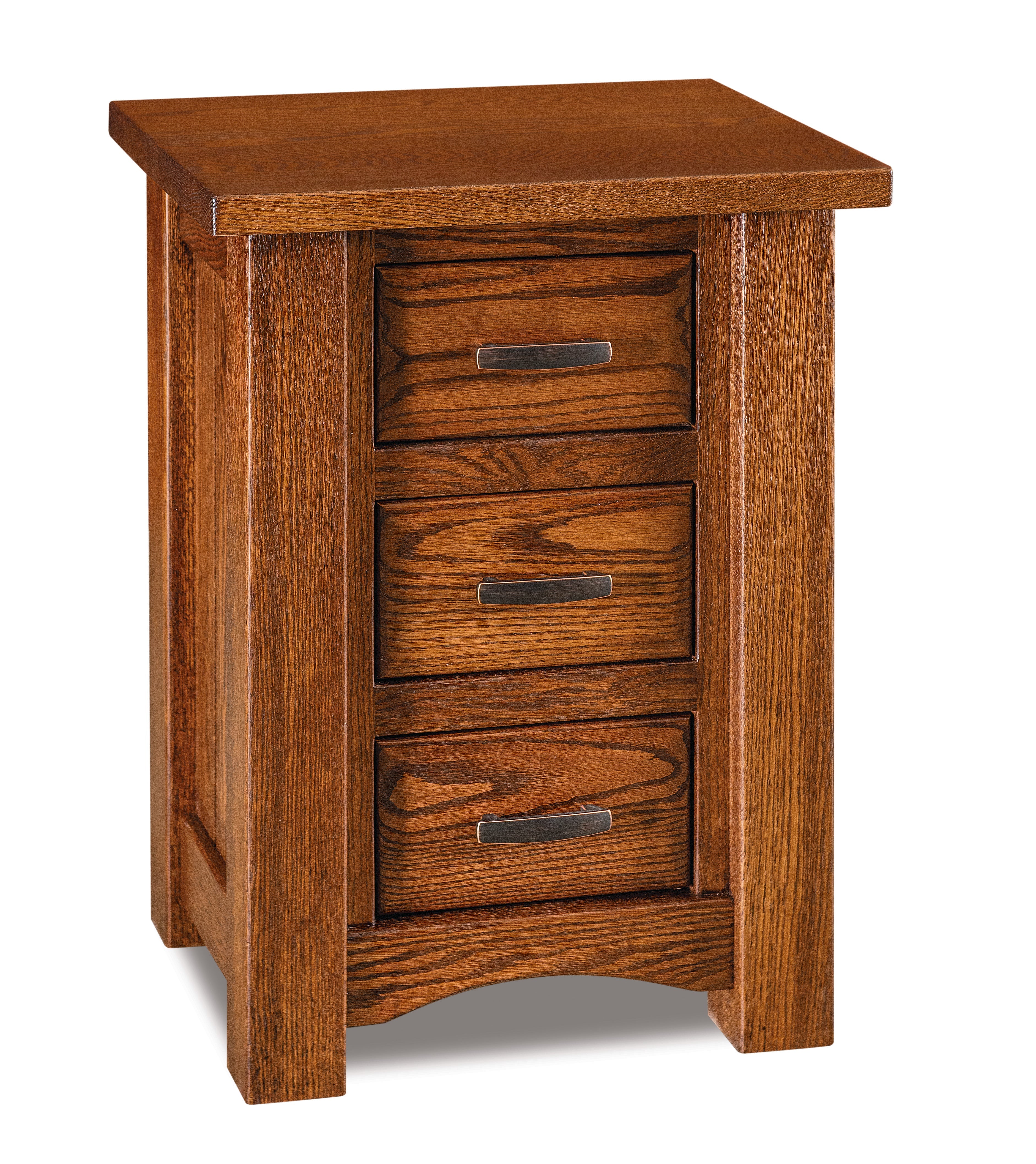 Amish Timbra Three Drawer Nightstand