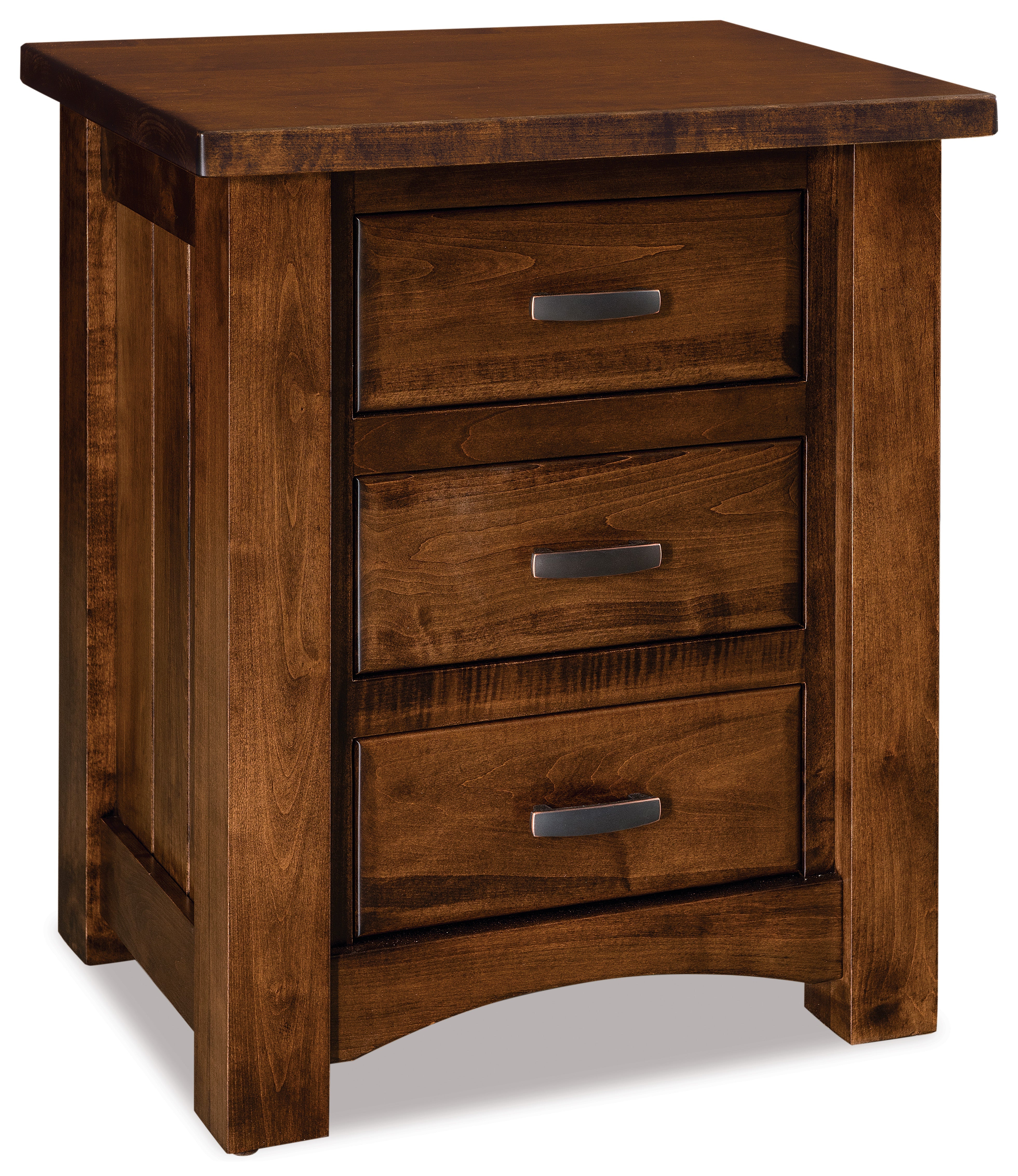 Amish Timbra Three Drawer Nightstand