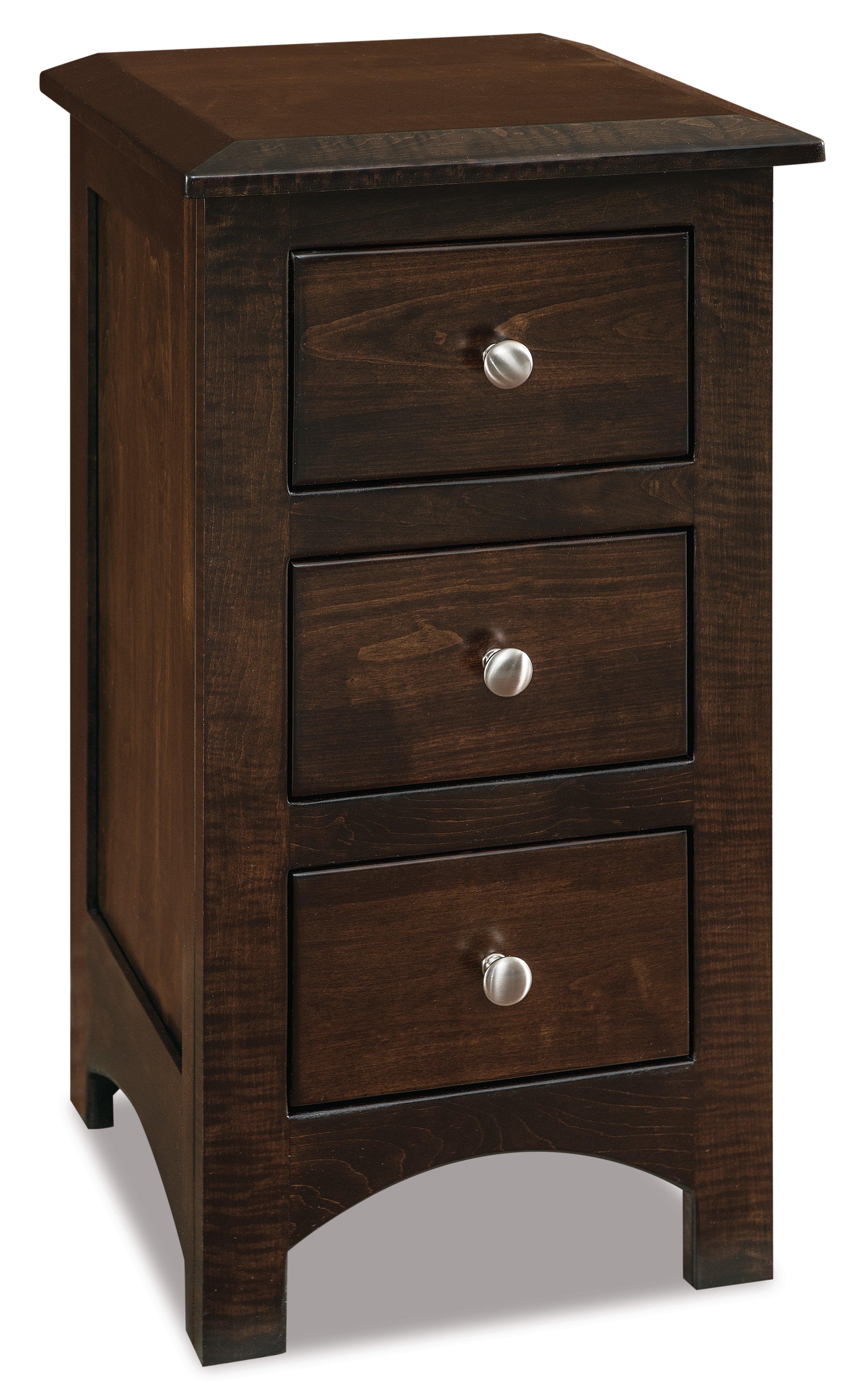 Amish Finland Three Drawer Nightstand