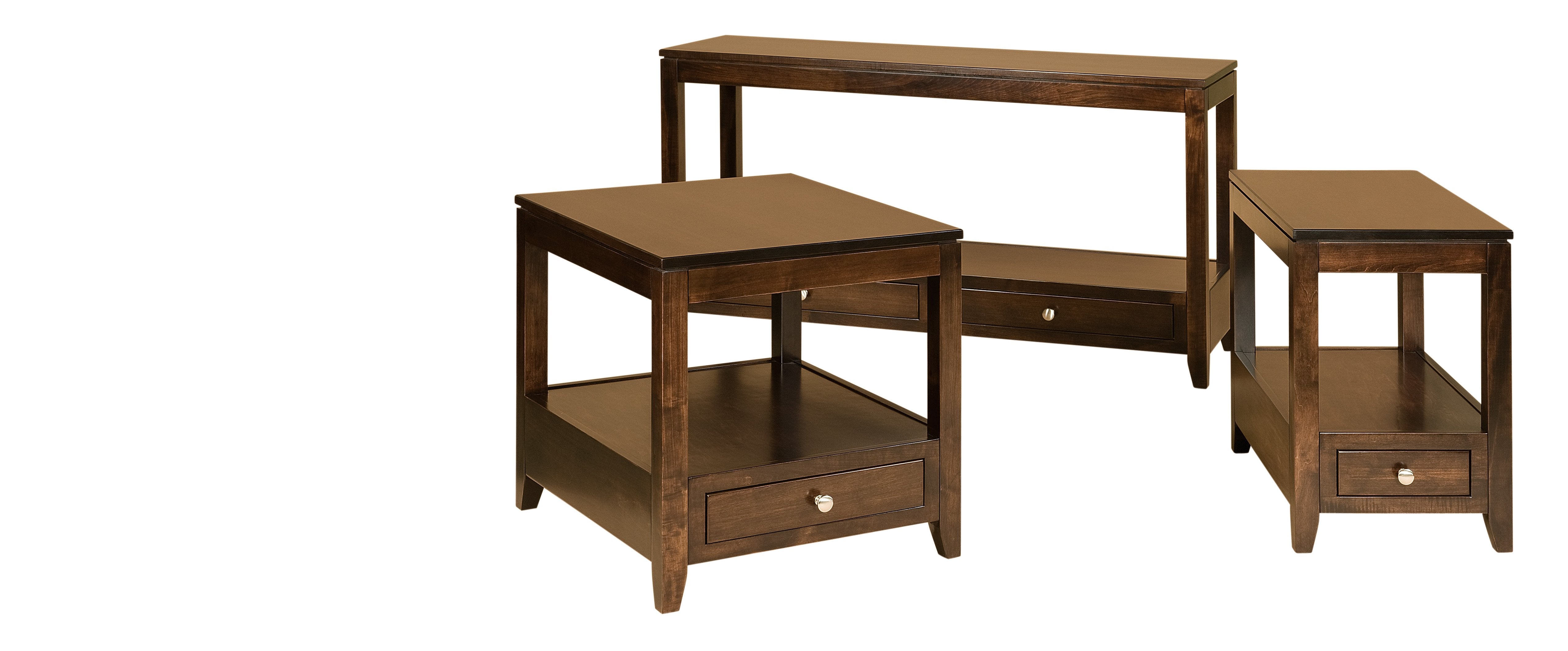 american made amish camden standard end table small end table and sofa table options