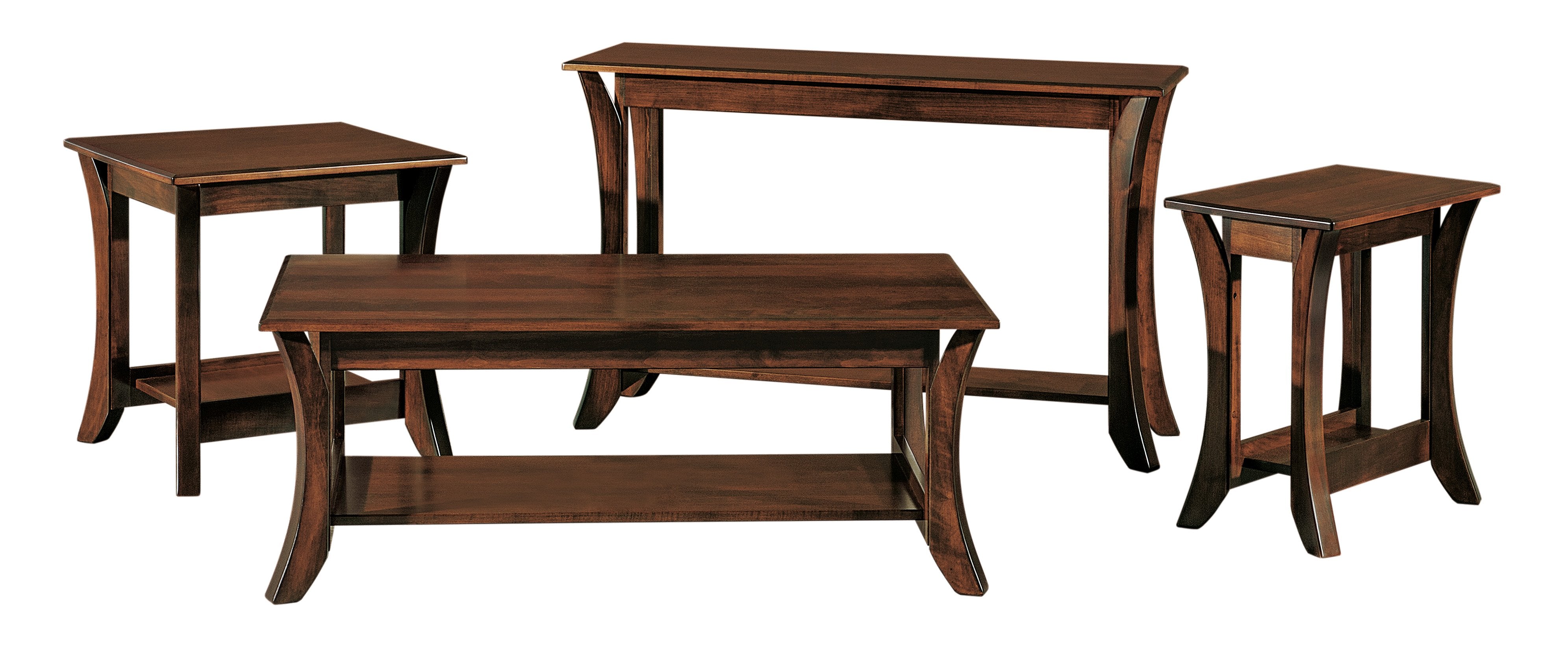 american made amish discovery end table coffee table and sofa table options