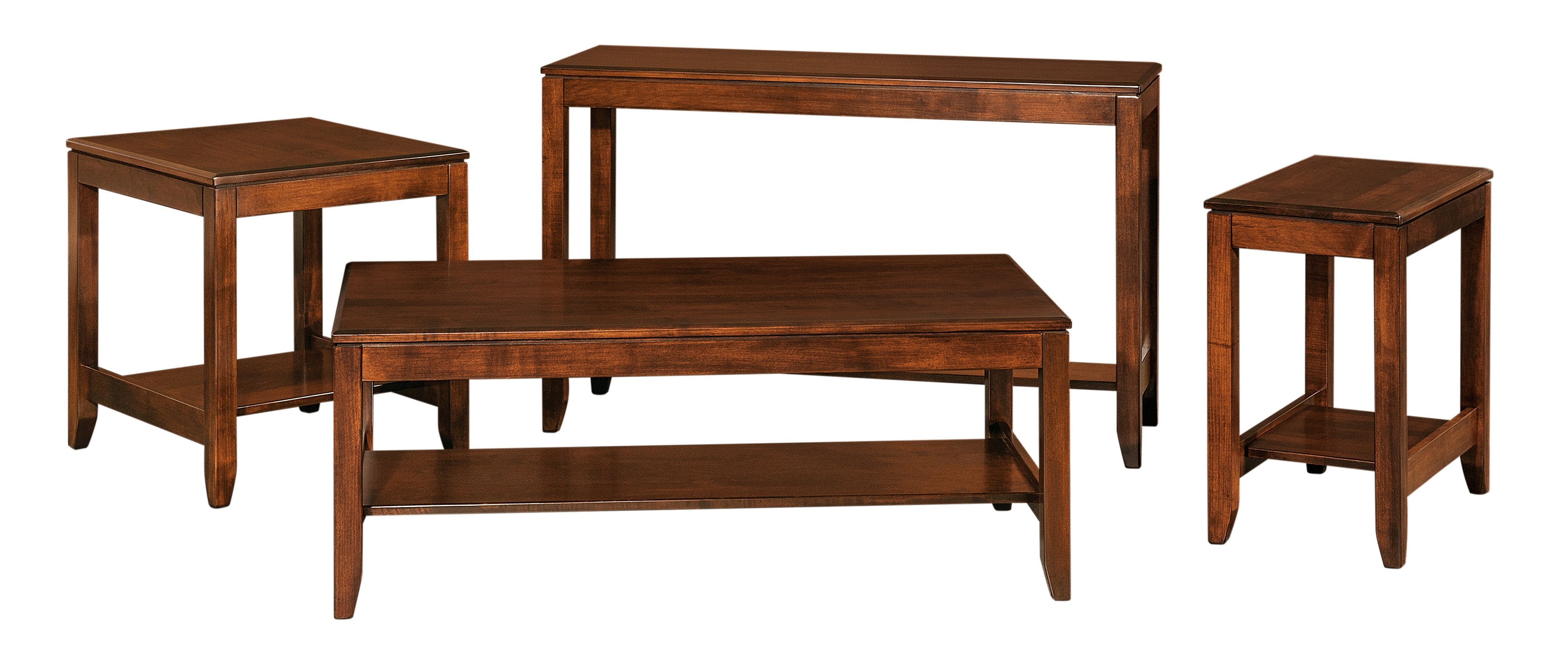 american made amish fairfield coffee table end table and sofa table options