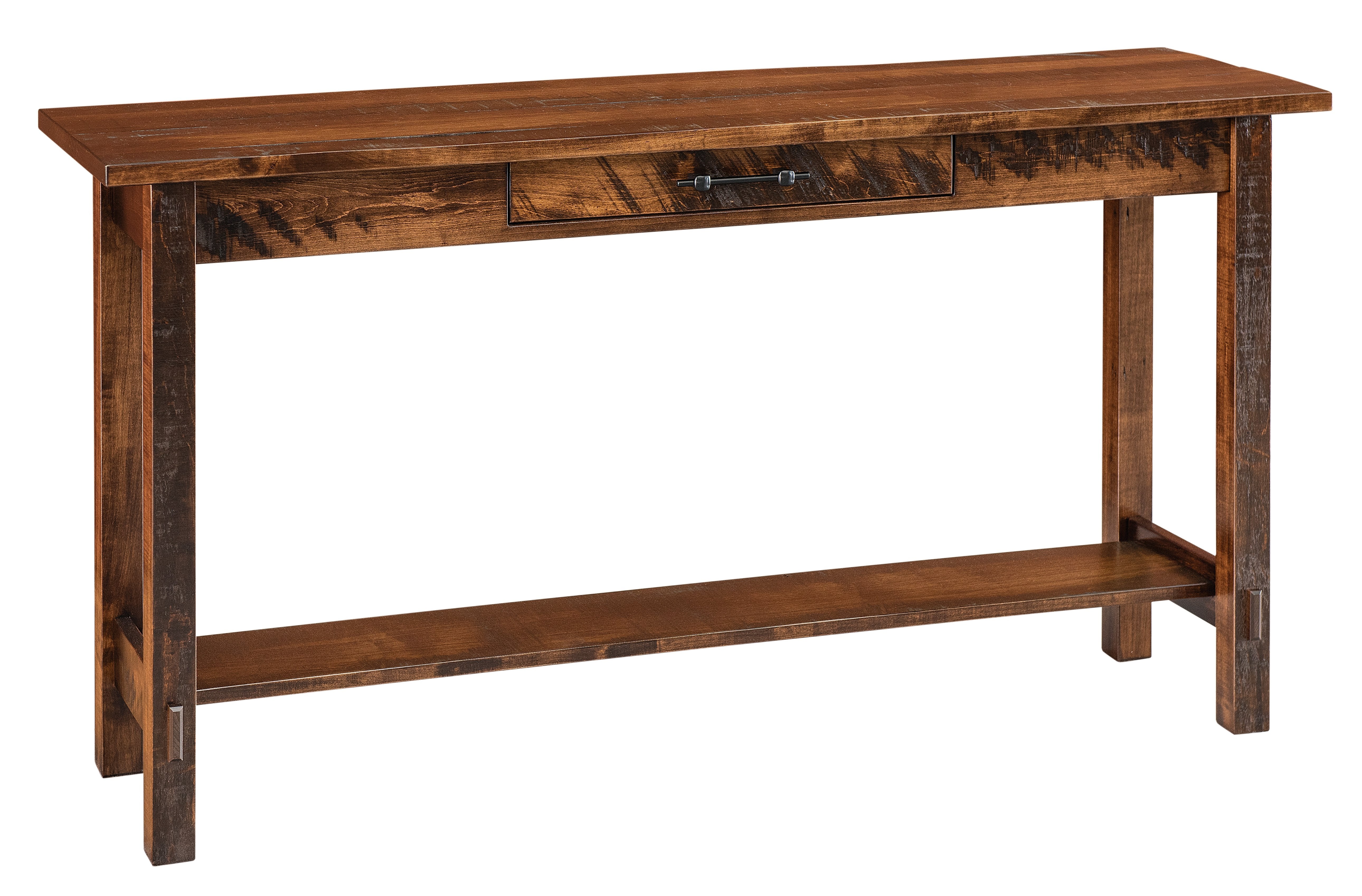 american made amish springhill open sofa table