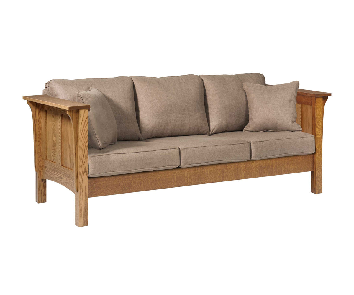 Amish 1600 Series Shaker Sofa With Reversible Cushions
