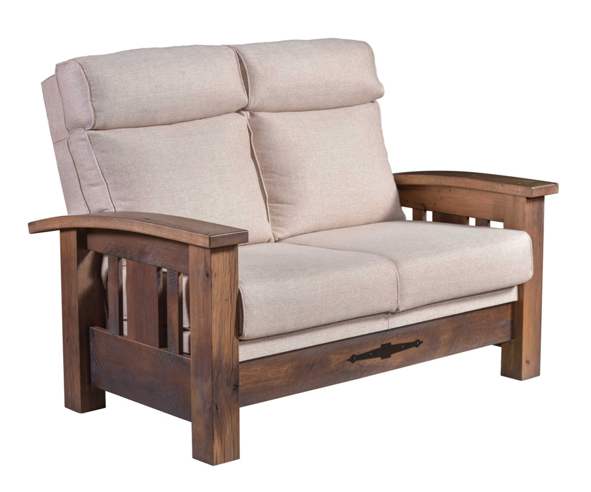 Amish 1050 Series Tiverton Stationary A Love Seat-Love Seat-The Amish House