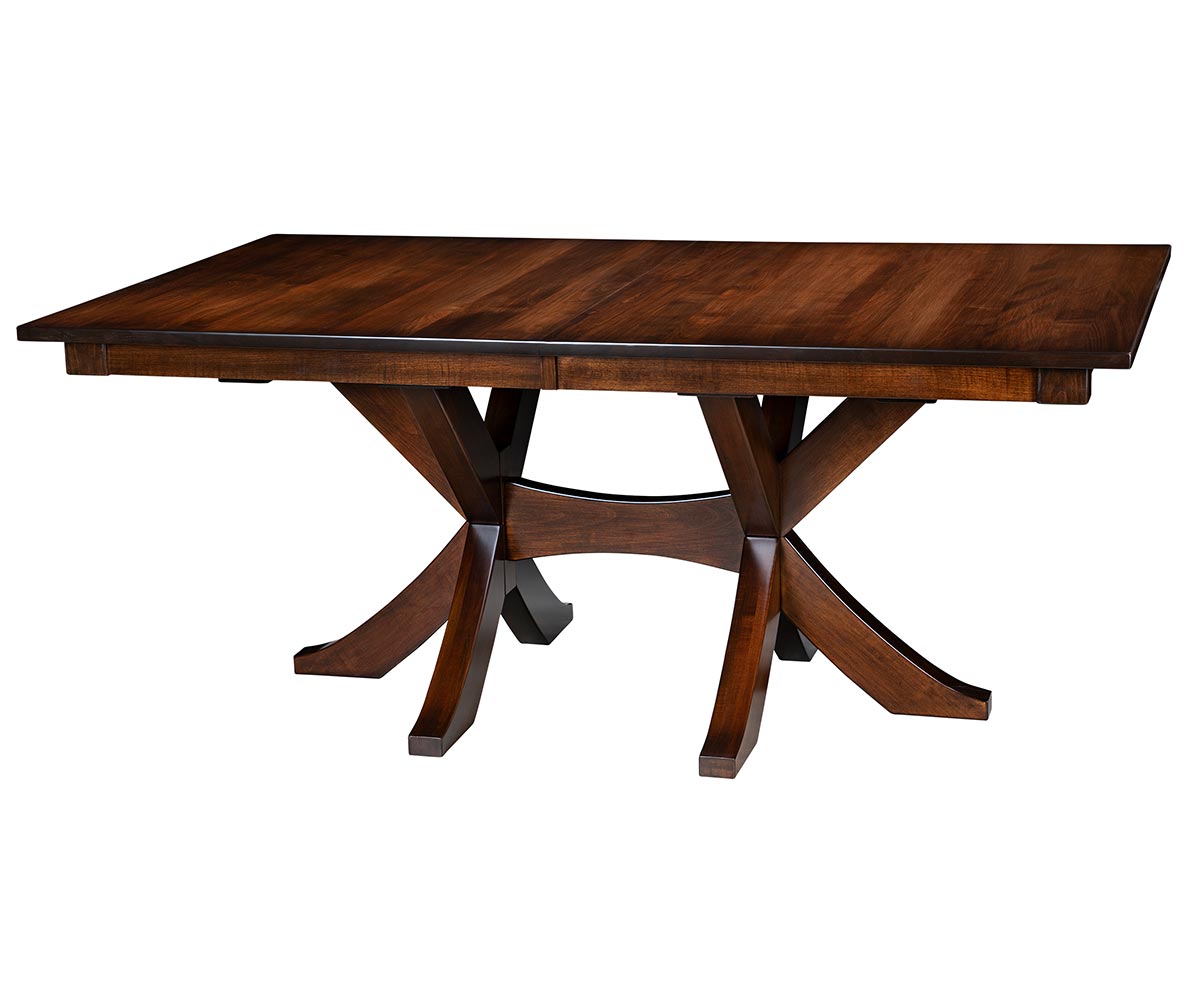 Amish Lawrence Double Pedestal Table