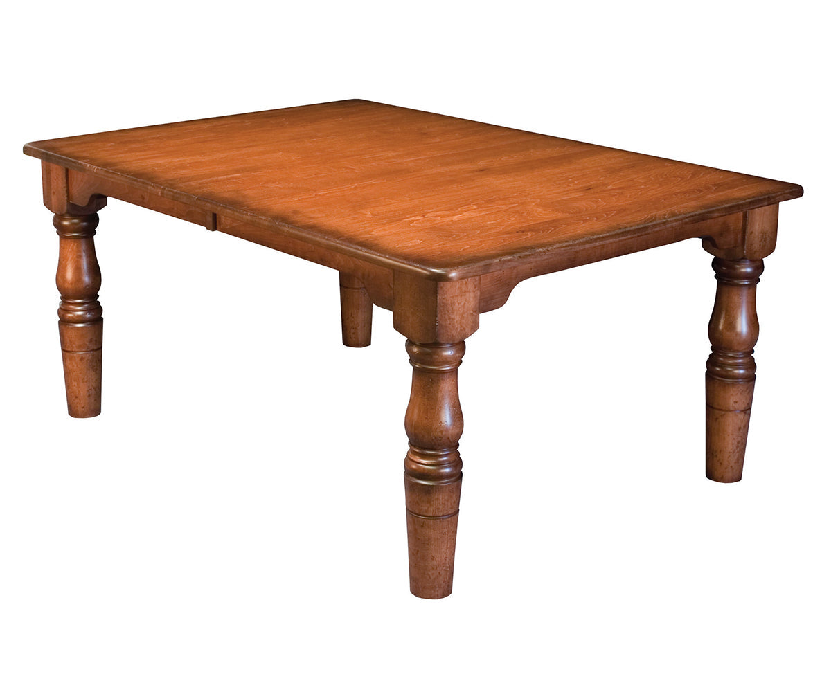 Amish French Farmhouse Leg Table
