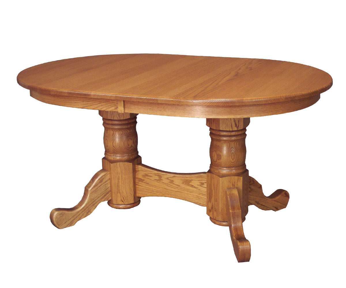 Amish Double Pedestal Self-Store Table
