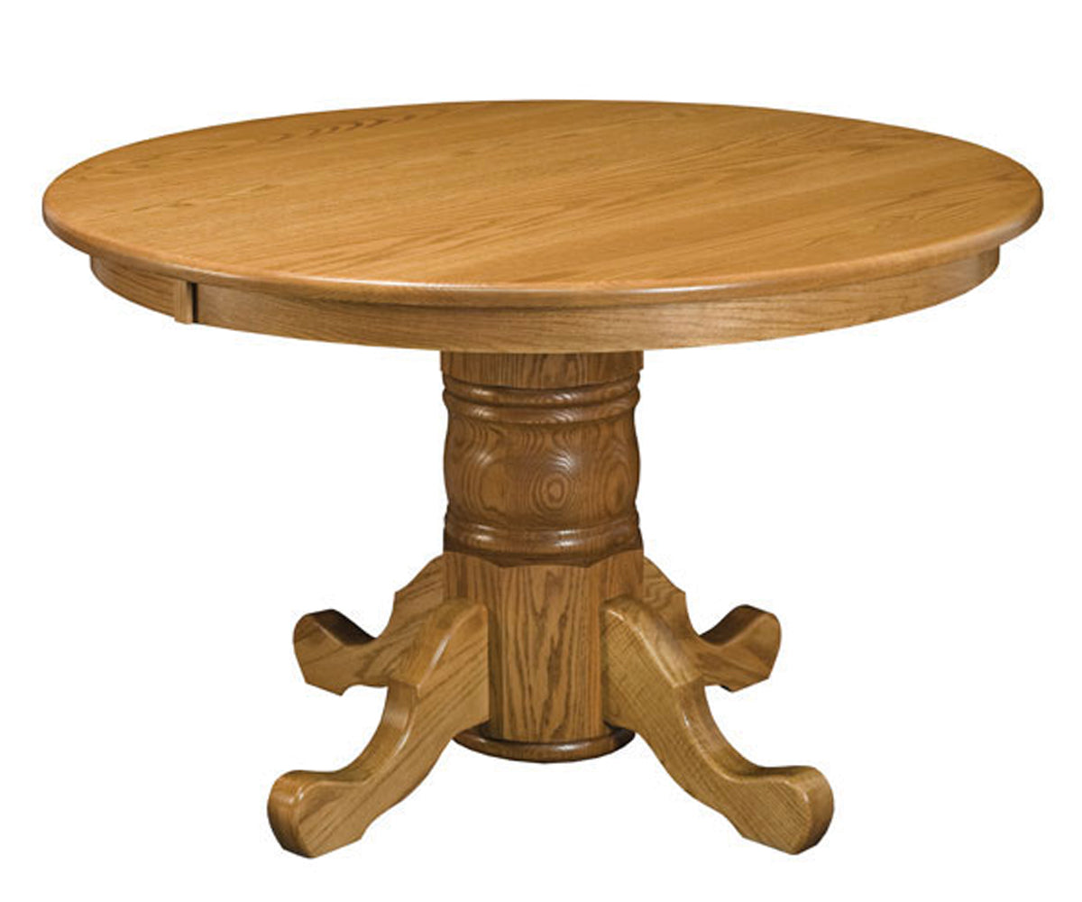 Amish Single Pedestal Table