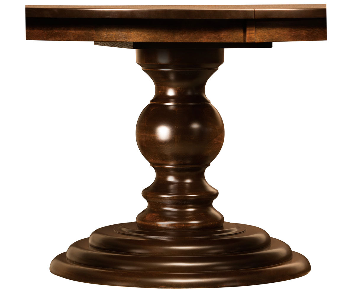 Amish Roanoke Single Pedestal Table