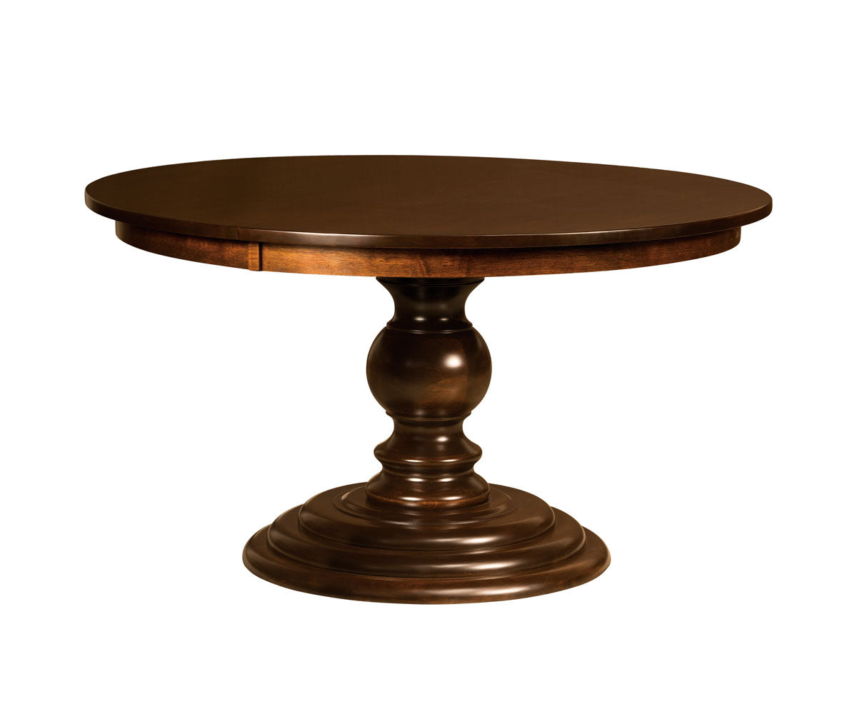 Amish Roanoke Single Pedestal Table
