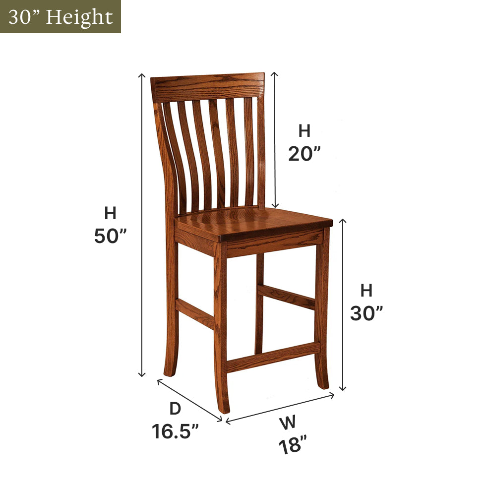 Amish Theodore Bar Chair
