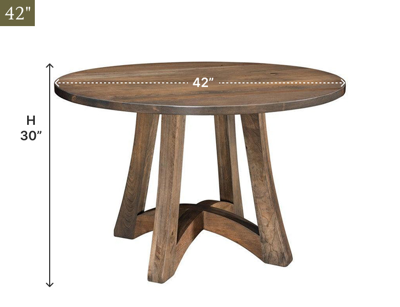 Amish Tifton Round Dining Table-Dining Table-The Amish House