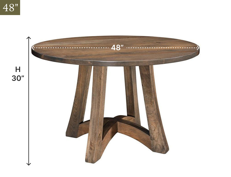 Amish Tifton Round Dining Table-Dining Table-The Amish House