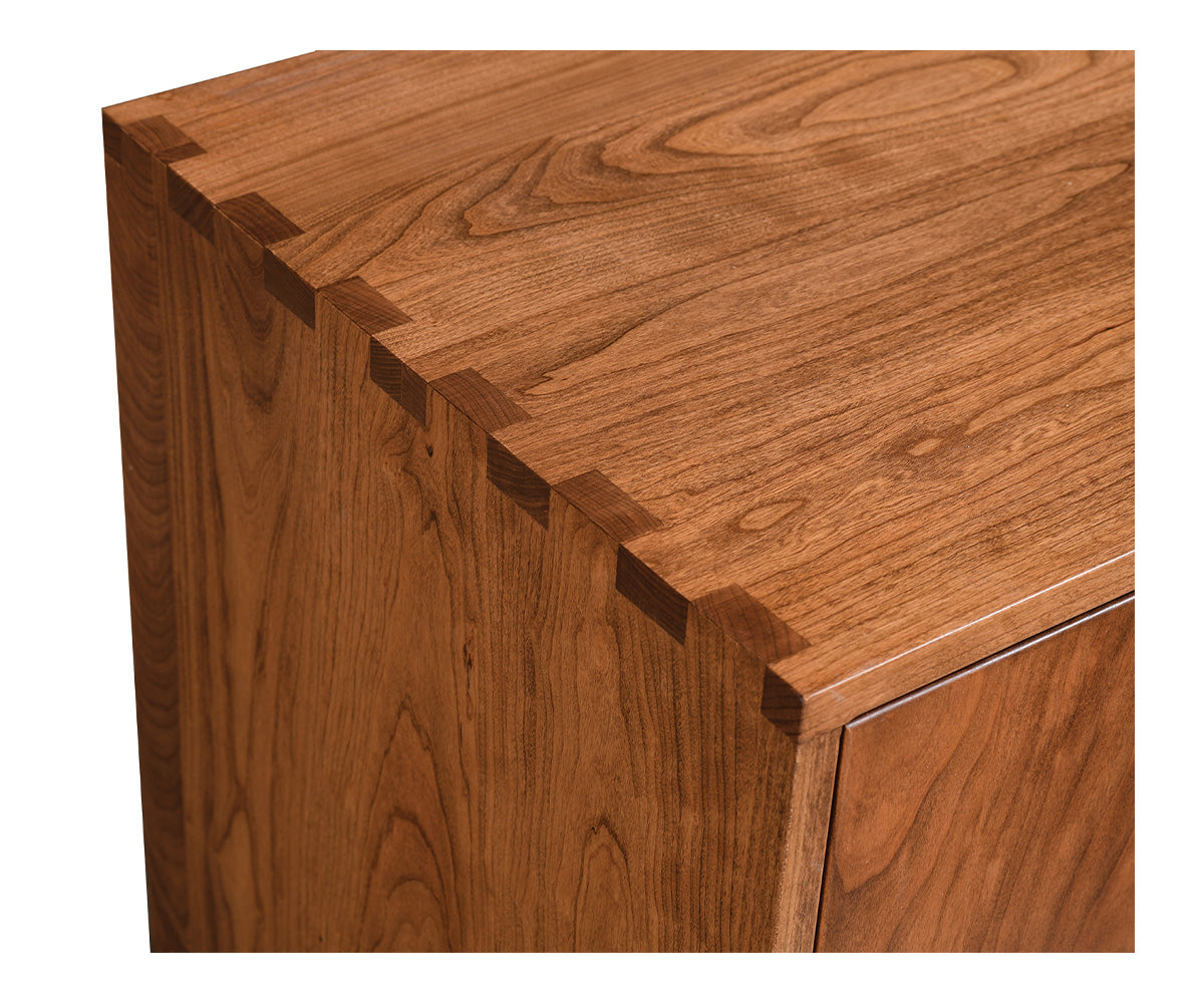 amish tv stand shown in oak