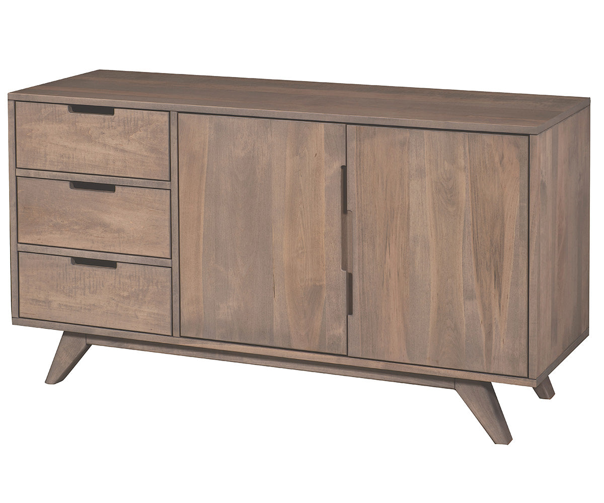 amish tv stand shown in oak