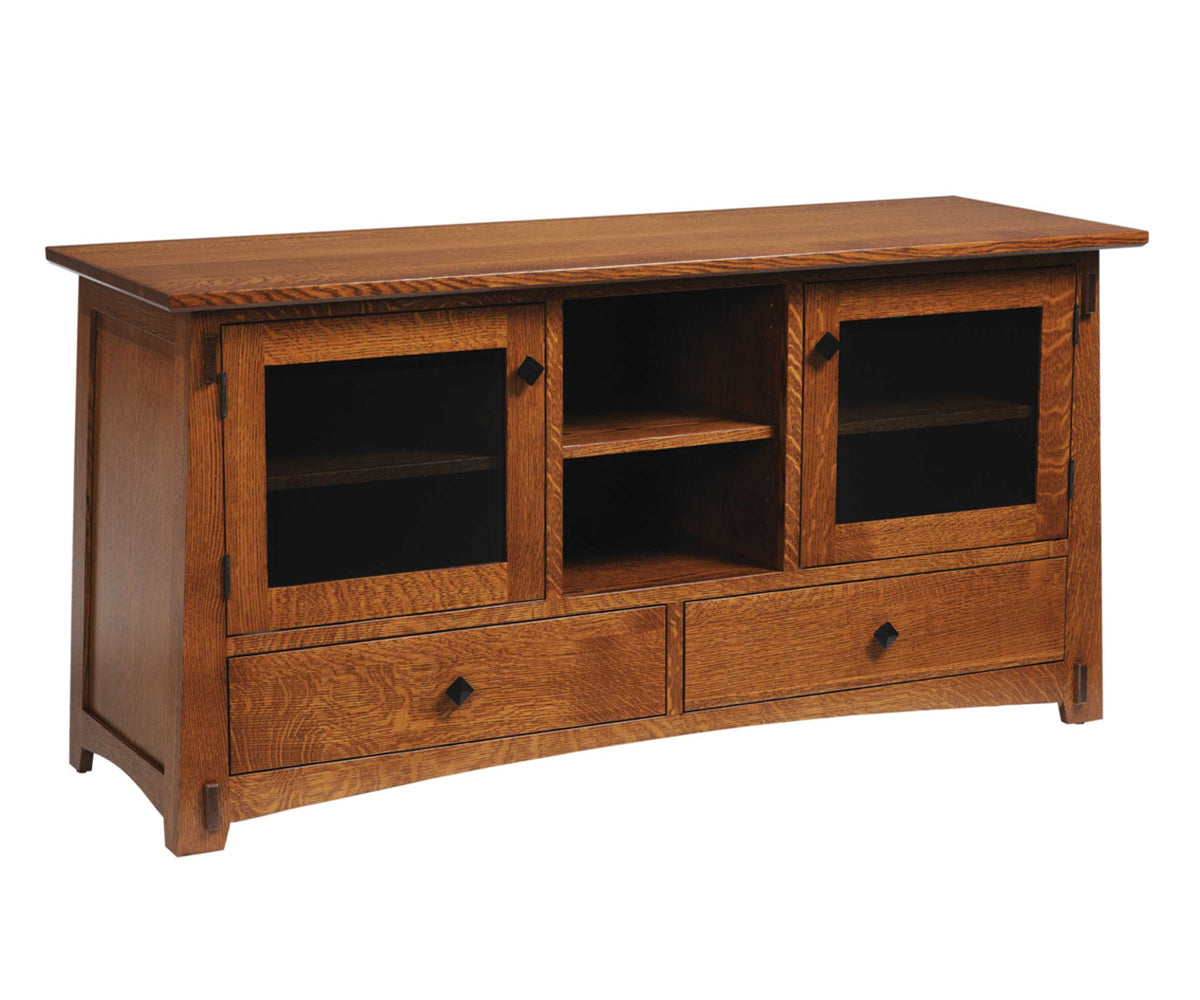 Amish 5600 Series OLDE Shaker 60 inch TV Stand - Thumbnail 2