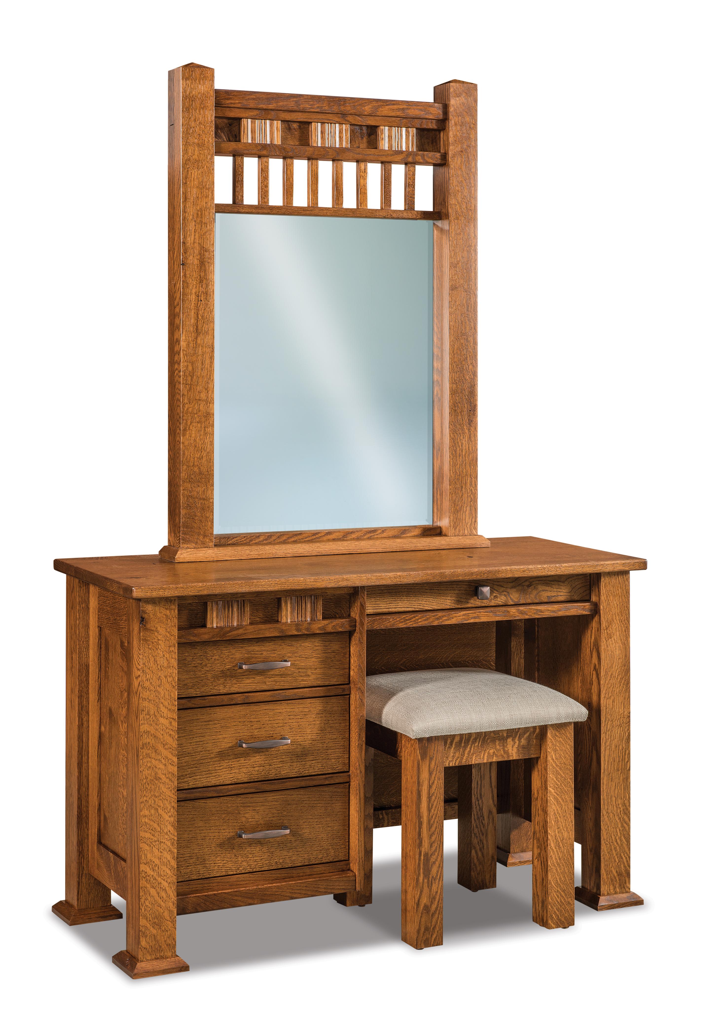 Amish Sequoyah Four Drawer Vanity Dresser