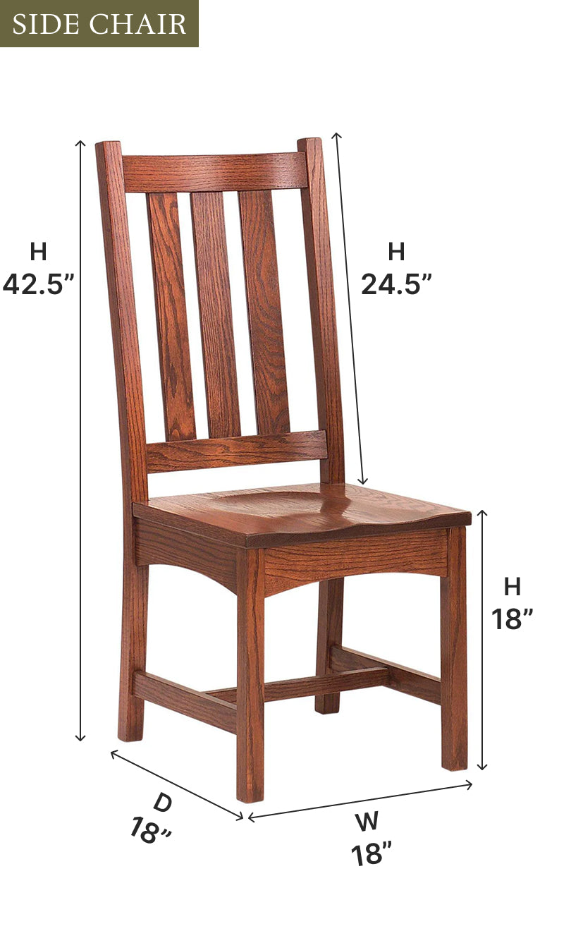 Amish Vintage Mission Dining Chair