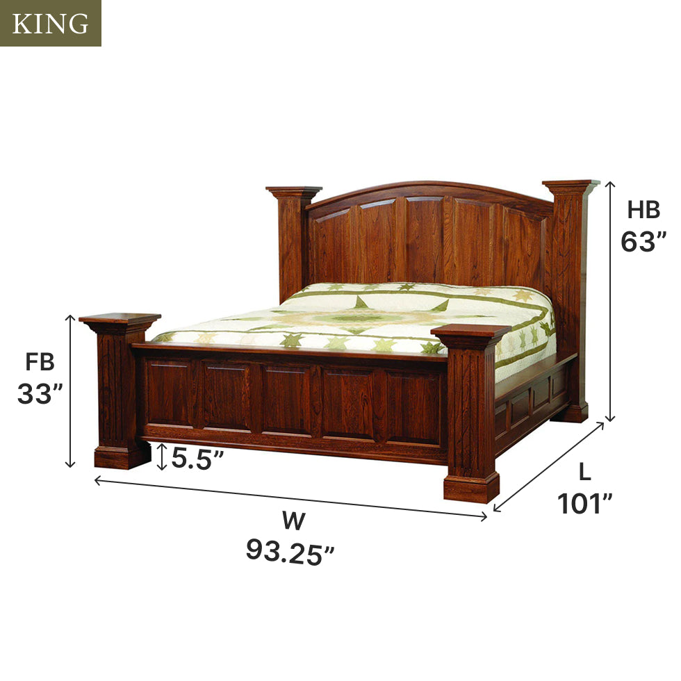 Amish Washington Master Bed