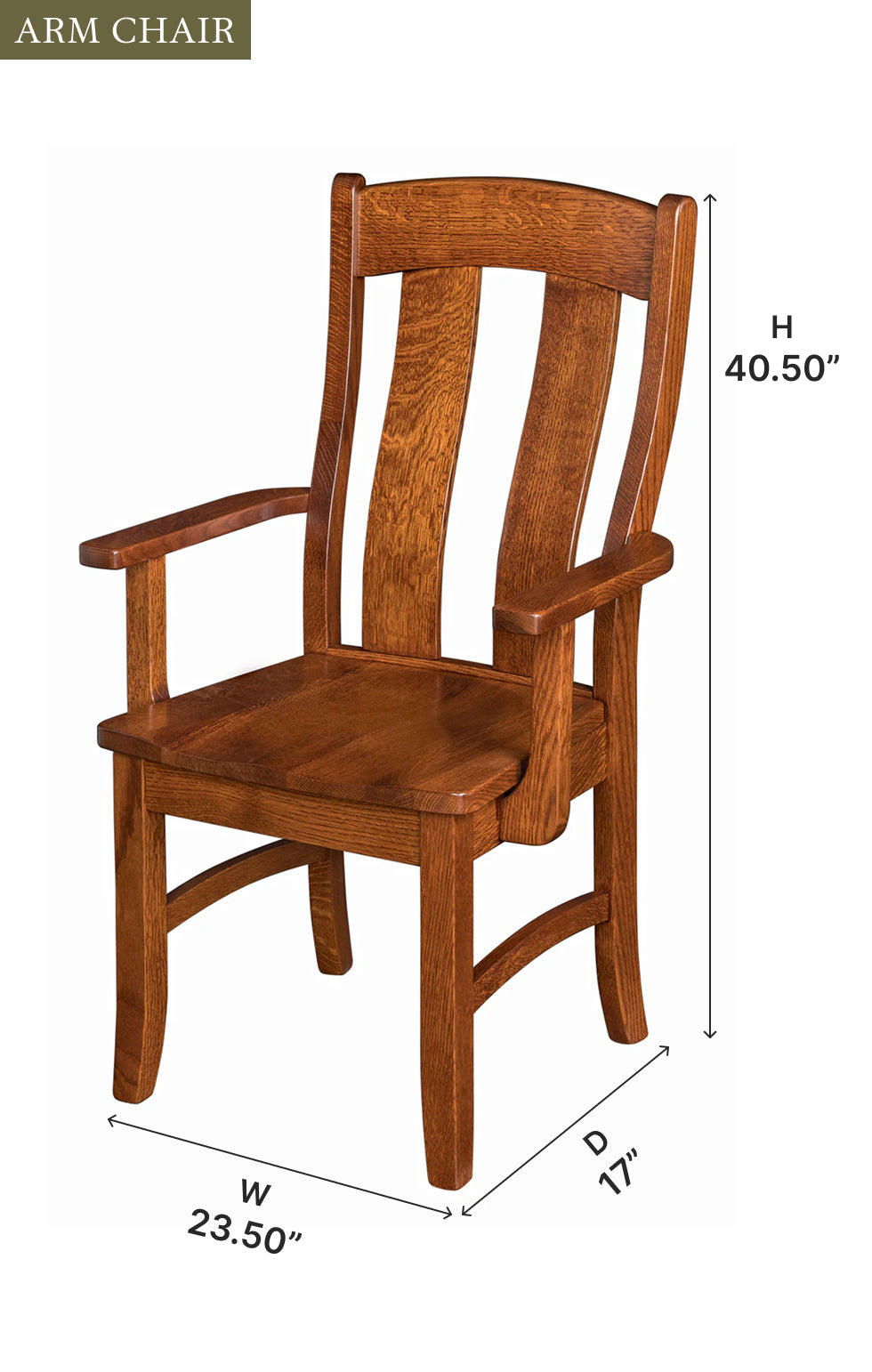 Amish Waverly Dining Chair-Dining Chair-The Amish House