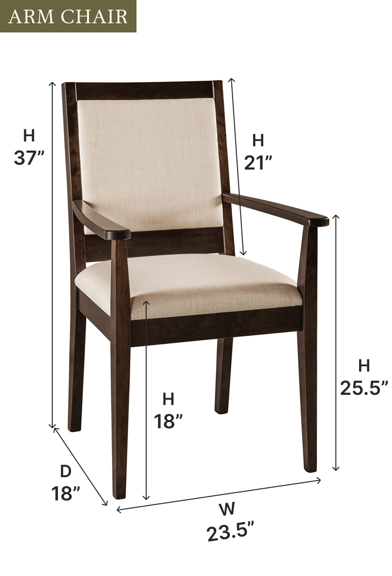 Amish Wescott Dining Chair-Dining Chair-The Amish House