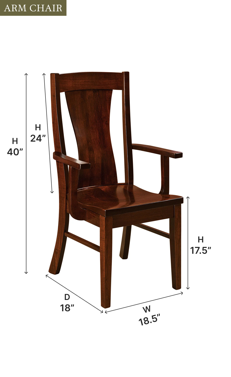 Amish Westin Chair - Quick Ship